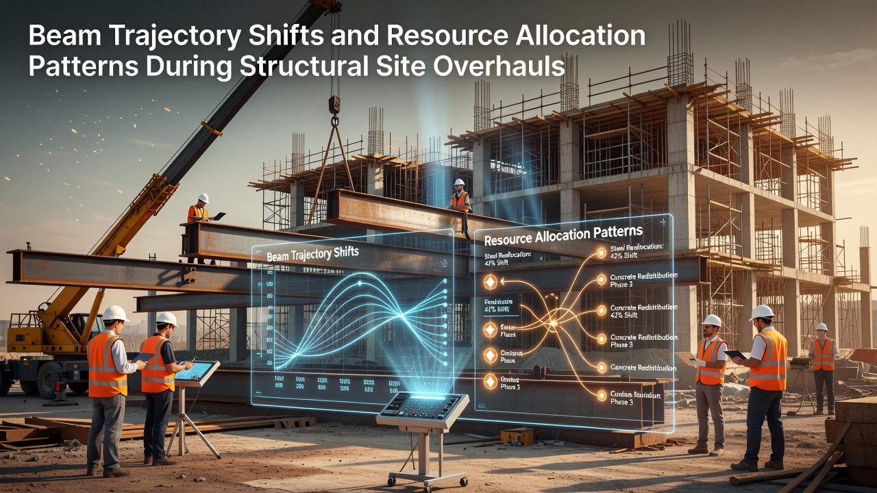 Beam Trajectory Shifts and Resource Allocation Patterns During Structural Site Overhauls